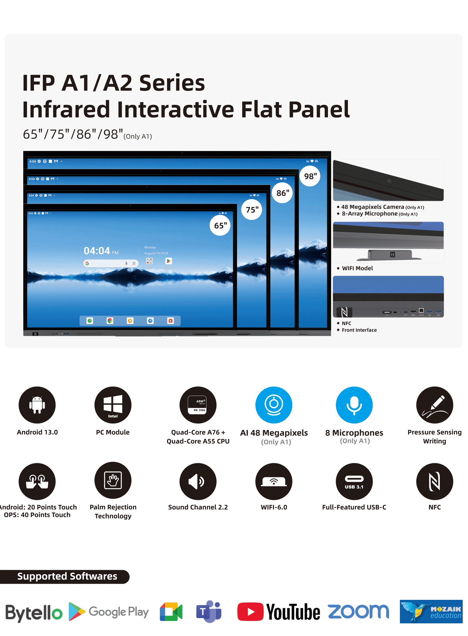LEXA Interactive Smart Panel Ultra Series - 65''